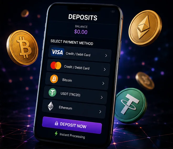 Екран на Vavada казино с формуляр за качване на документи за KYC верификация
